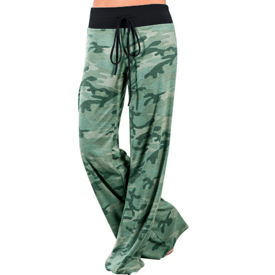 Camouflage Style Casual Wide Leg Pants Image 2