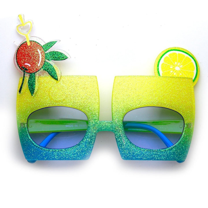 Cherry Cocktail Sunglasses Party Favor Novelty Drink Accessory UV400 Lenses Image 1