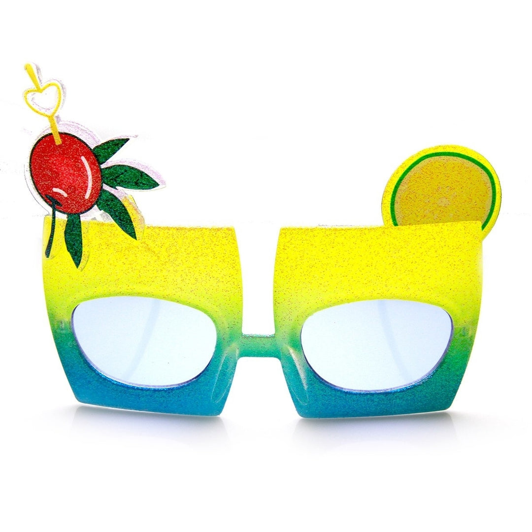 Cherry Cocktail Sunglasses Party Favor Novelty Drink Accessory UV400 Lenses Image 4