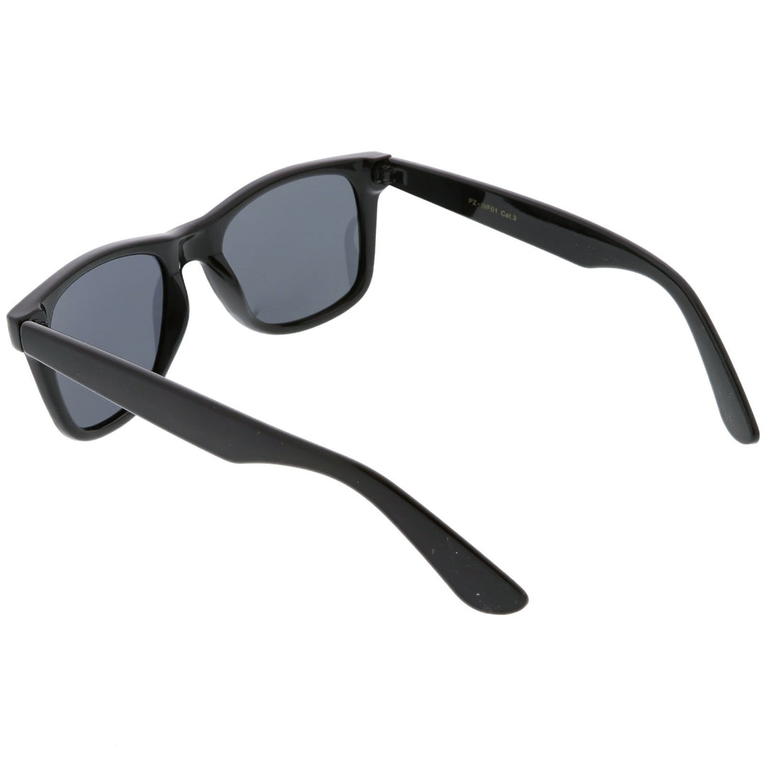 Classic Horn Rimmed Sunglasses Polarized Neutral 52mm UV Protection Plastic Frame Image 4