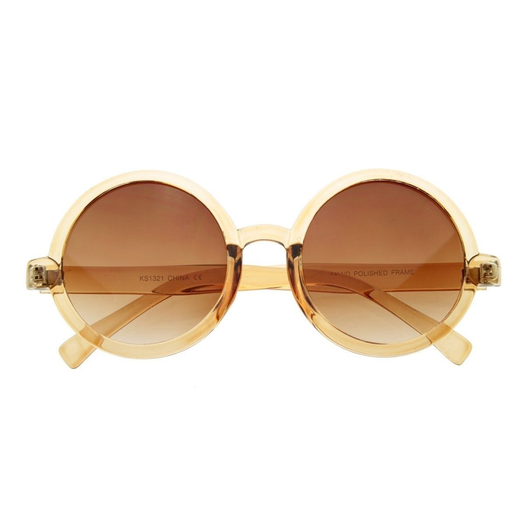 Cute Mod-era Vintage Inspired Round Circle Sunglasses Image 1