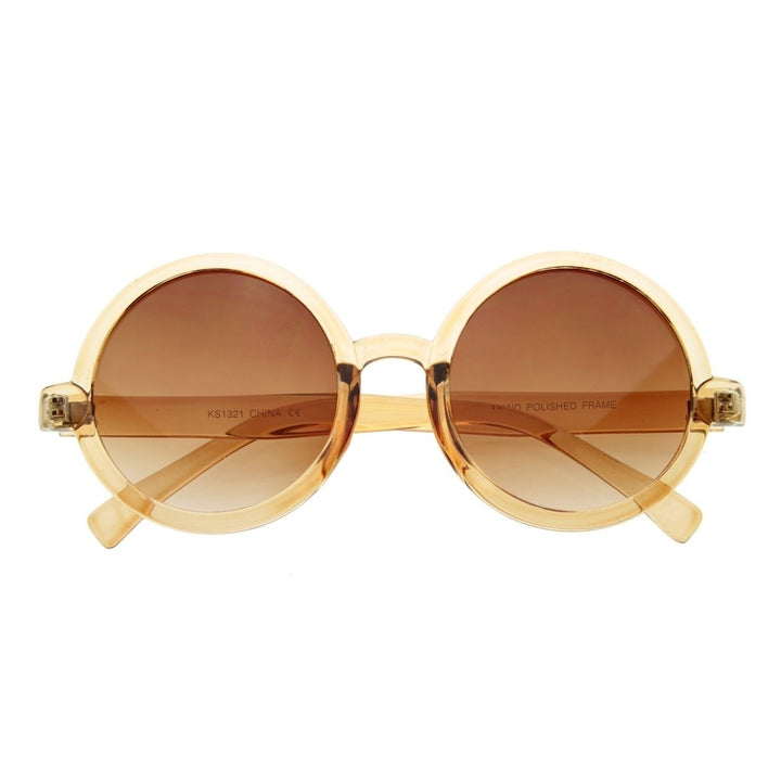 Cute Mod-era Vintage Inspired Round Circle Sunglasses Image 1