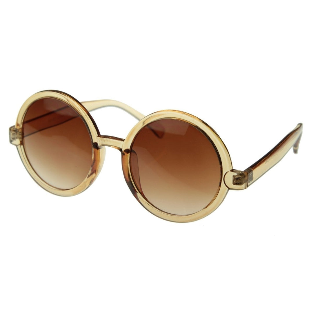Cute Mod-era Vintage Inspired Round Circle Sunglasses Image 2