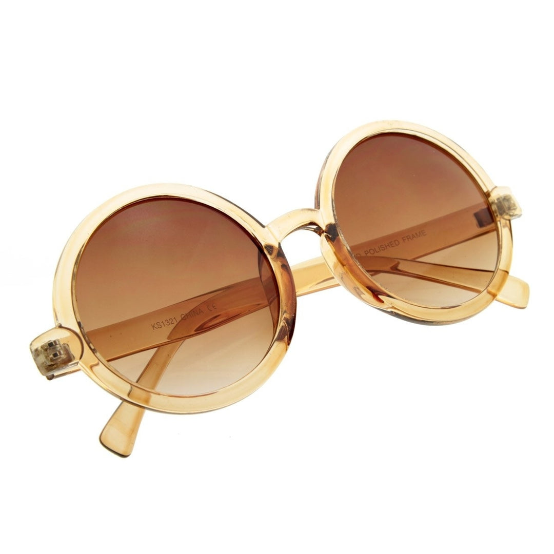 Cute Mod-era Vintage Inspired Round Circle Sunglasses Image 4