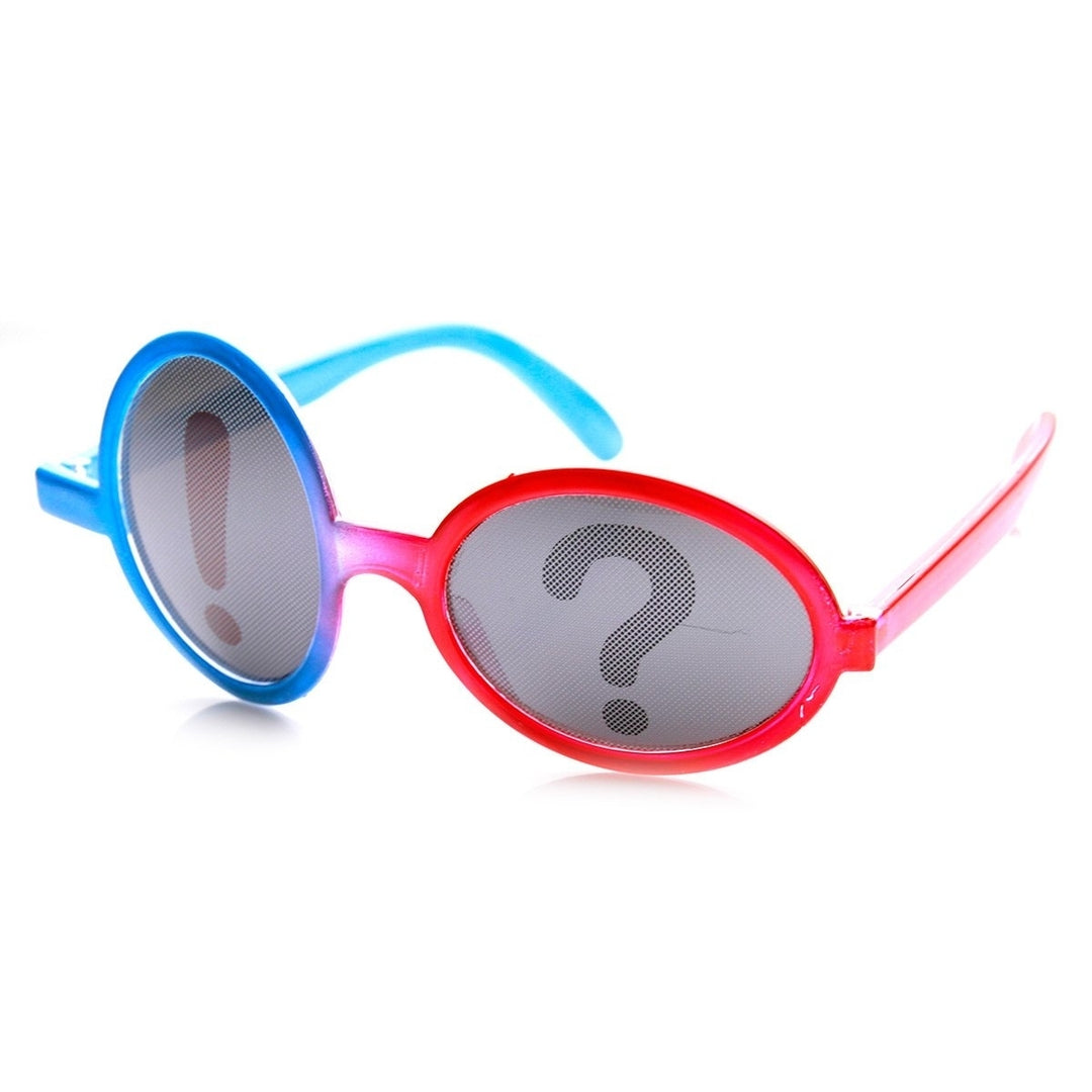 Exclamation Question Mark Punctuation Silly Party Novelty Glasses Image 2