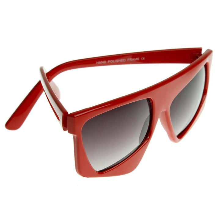 Futuristic Party Novelty Asymmetric Tilted Crooked Sunglasses Image 4