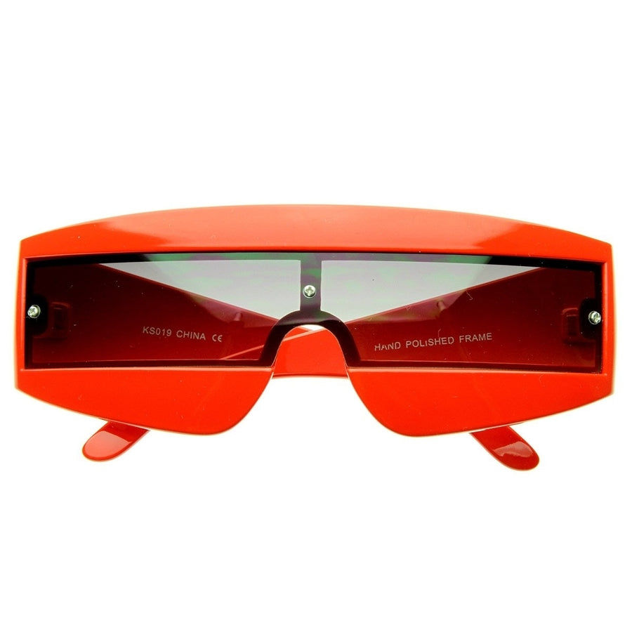 Futuristic Wrap Around Daft Punk Party Novelty Sunglasses Image 1