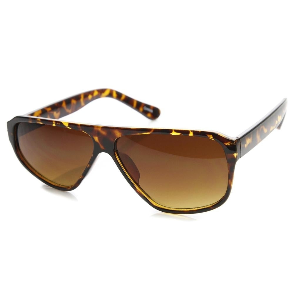 Half Wink Asymmetrical Flat Top Novelty Sunglasses Image 2