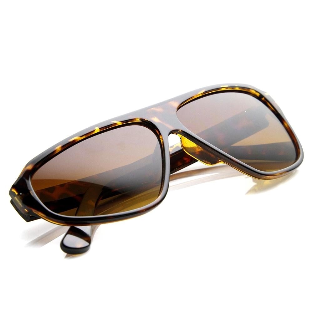 Half Wink Asymmetrical Flat Top Novelty Sunglasses Image 4