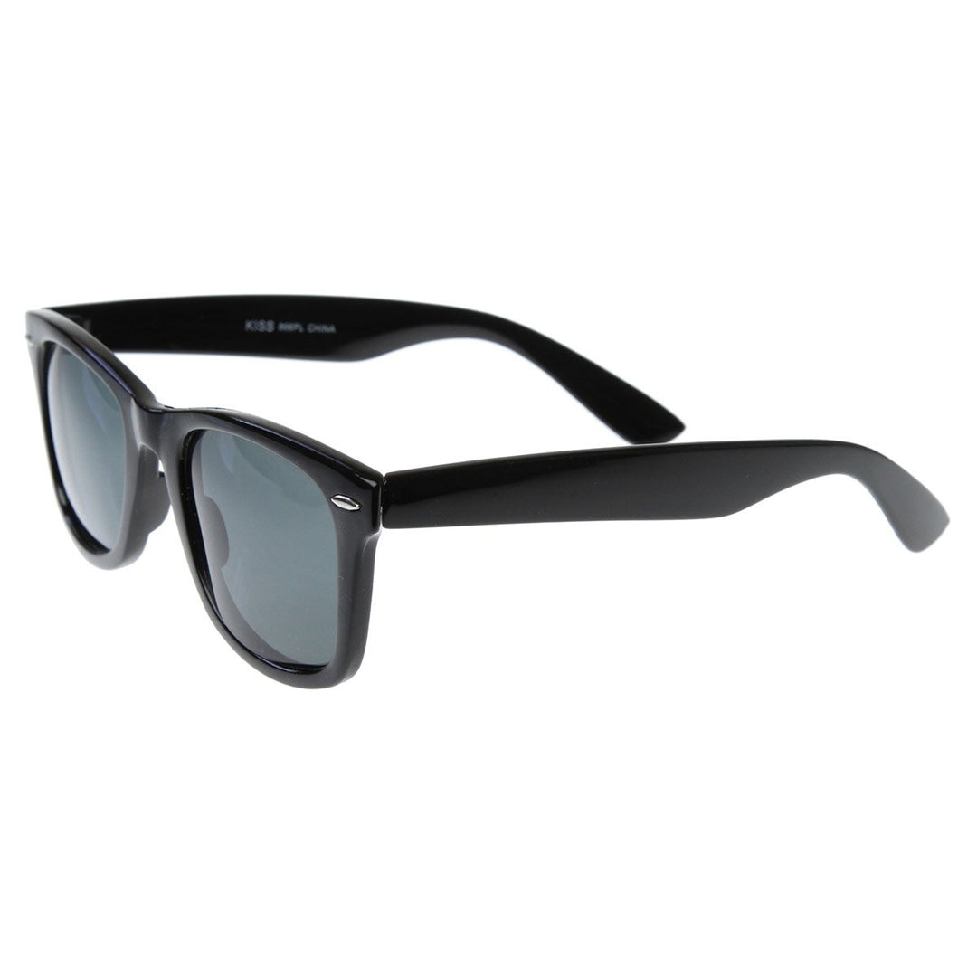 Medium Polarized Lens Horn Rimmed Sunglasses Acetate Frame 54mm Width Image 3