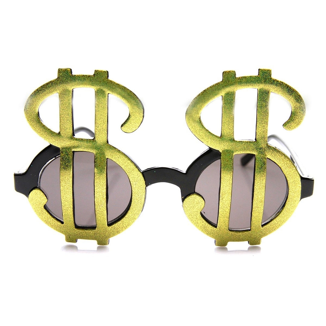 Money Dollar Signs Bling Fun Party Pimp Costume Novelty Glasses Image 4