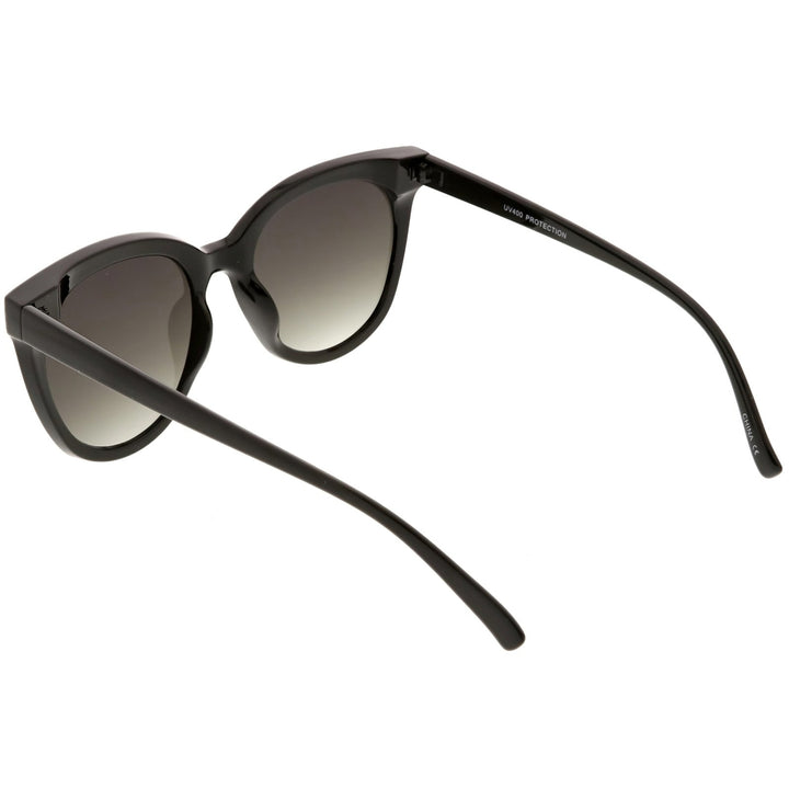 Oversize Cat Eye Sunglasses Neutral Color Flat Lens 60mm Image 4