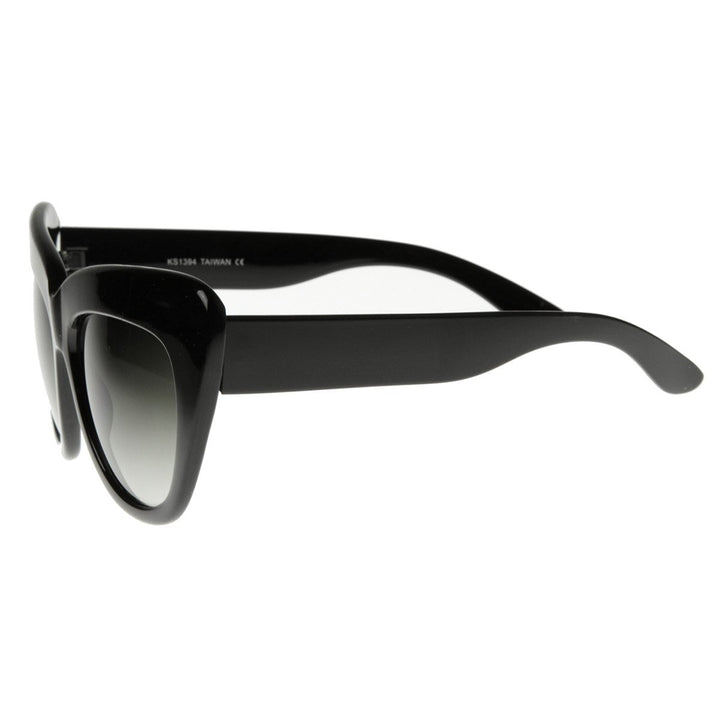 Oversized High Fashion Designer Inspired Bold Cat Eye Sunglasses Cateyes Image 3