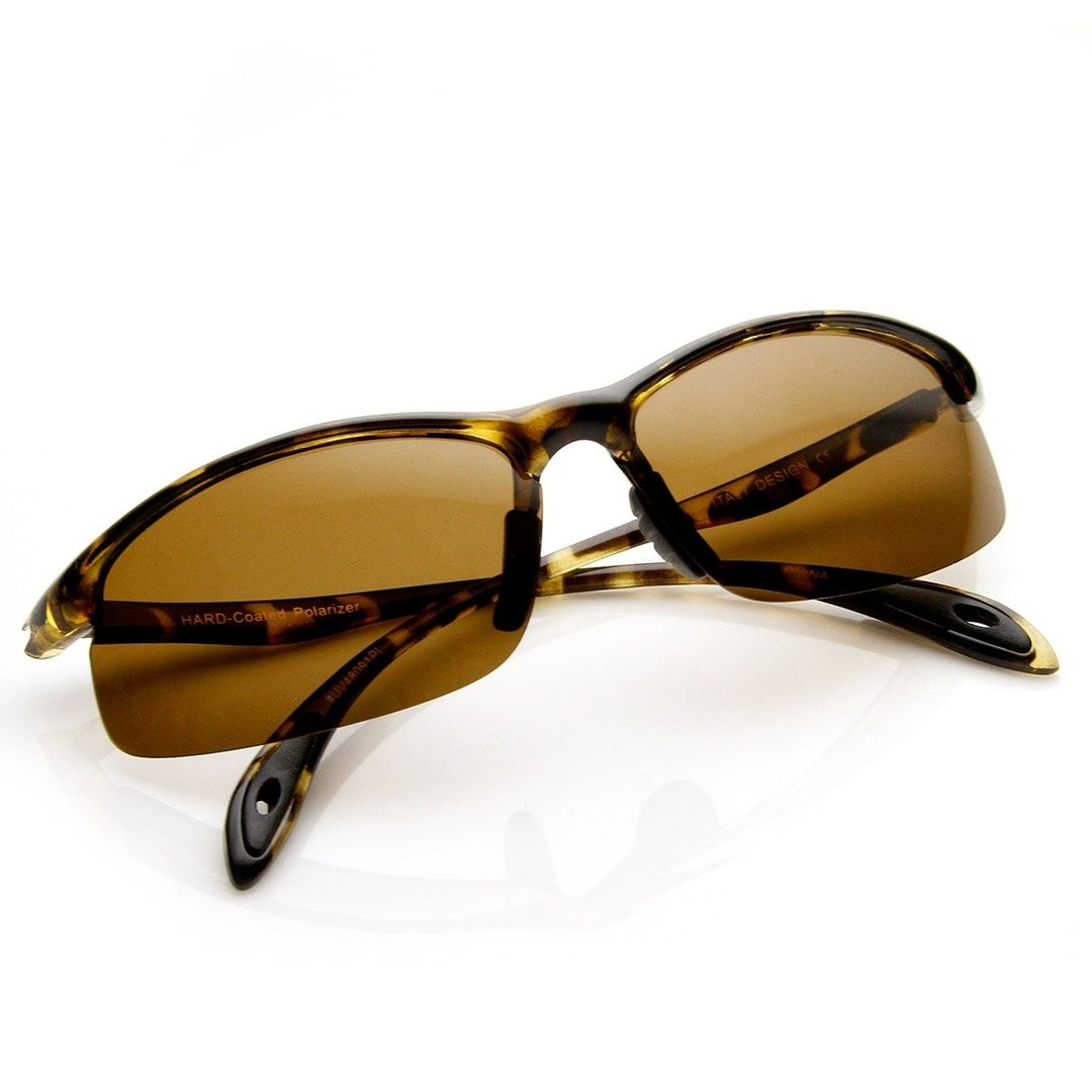 Polarized Half Frame Lightweight Action Sports Sunglasses Image 4