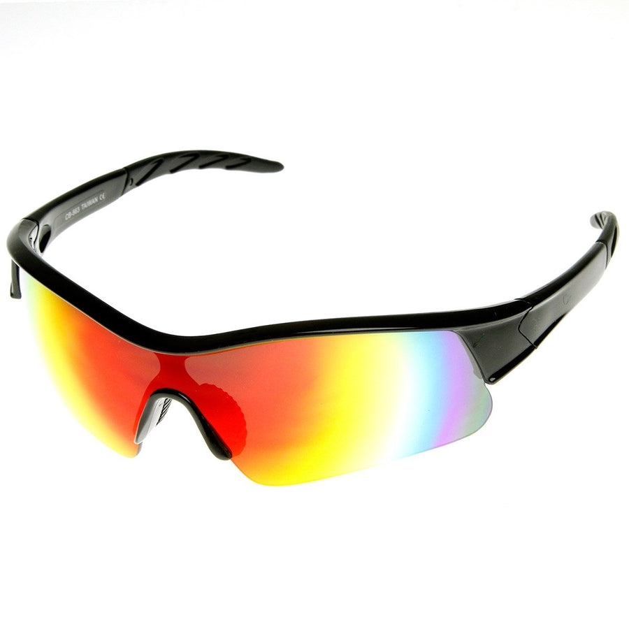 X Hunter Brand Semi Rimless Flash Mirror Lens Sports Sunglasses Image 1