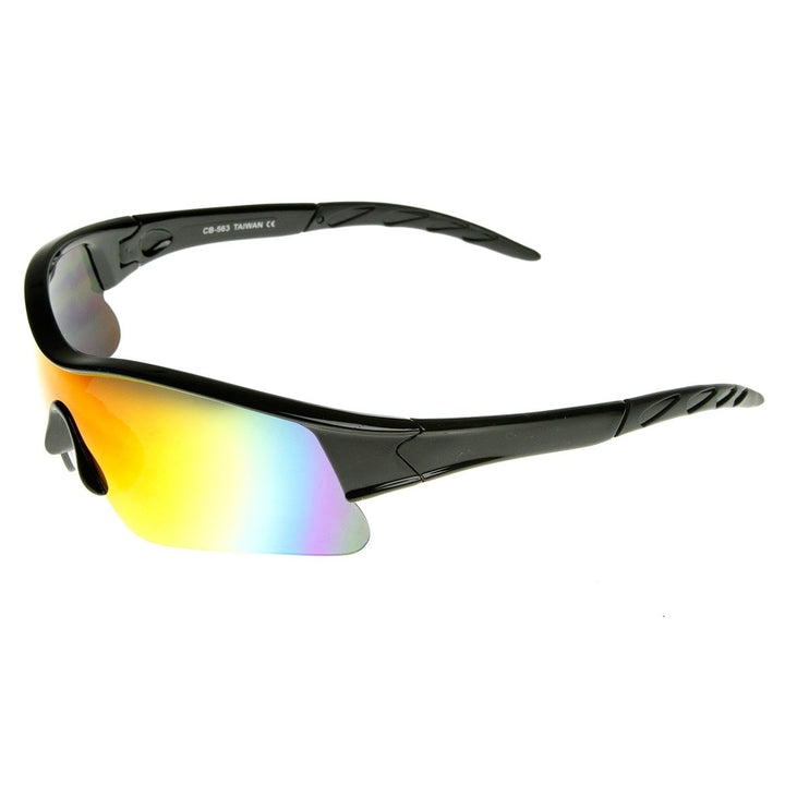X Hunter Brand Semi Rimless Flash Mirror Lens Sports Sunglasses Image 3
