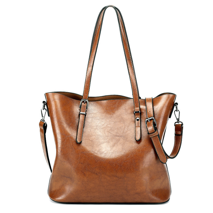 Women Handbags Fashion Handbags for Women Simple PU Leather Shoulder Bags Image 2