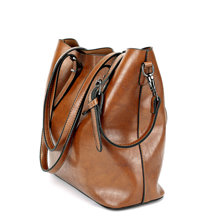 Women Handbags Fashion Handbags for Women Simple PU Leather Shoulder Bags Image 3
