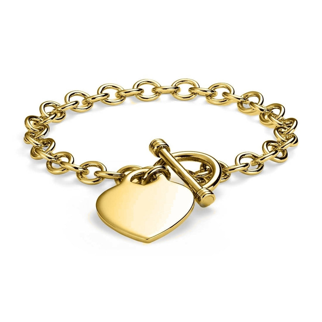 Heart Charm Toggle Bracelet Image 2