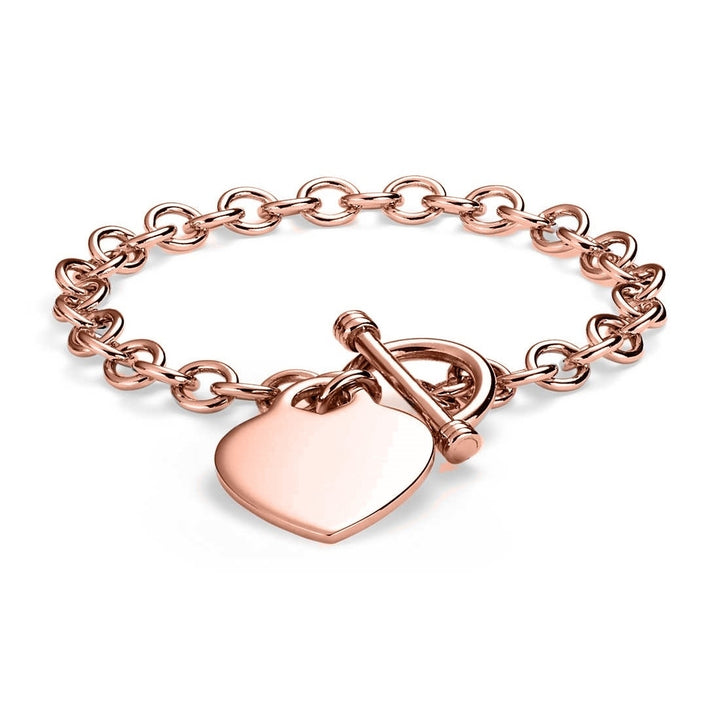 Heart Charm Toggle Bracelet Image 3