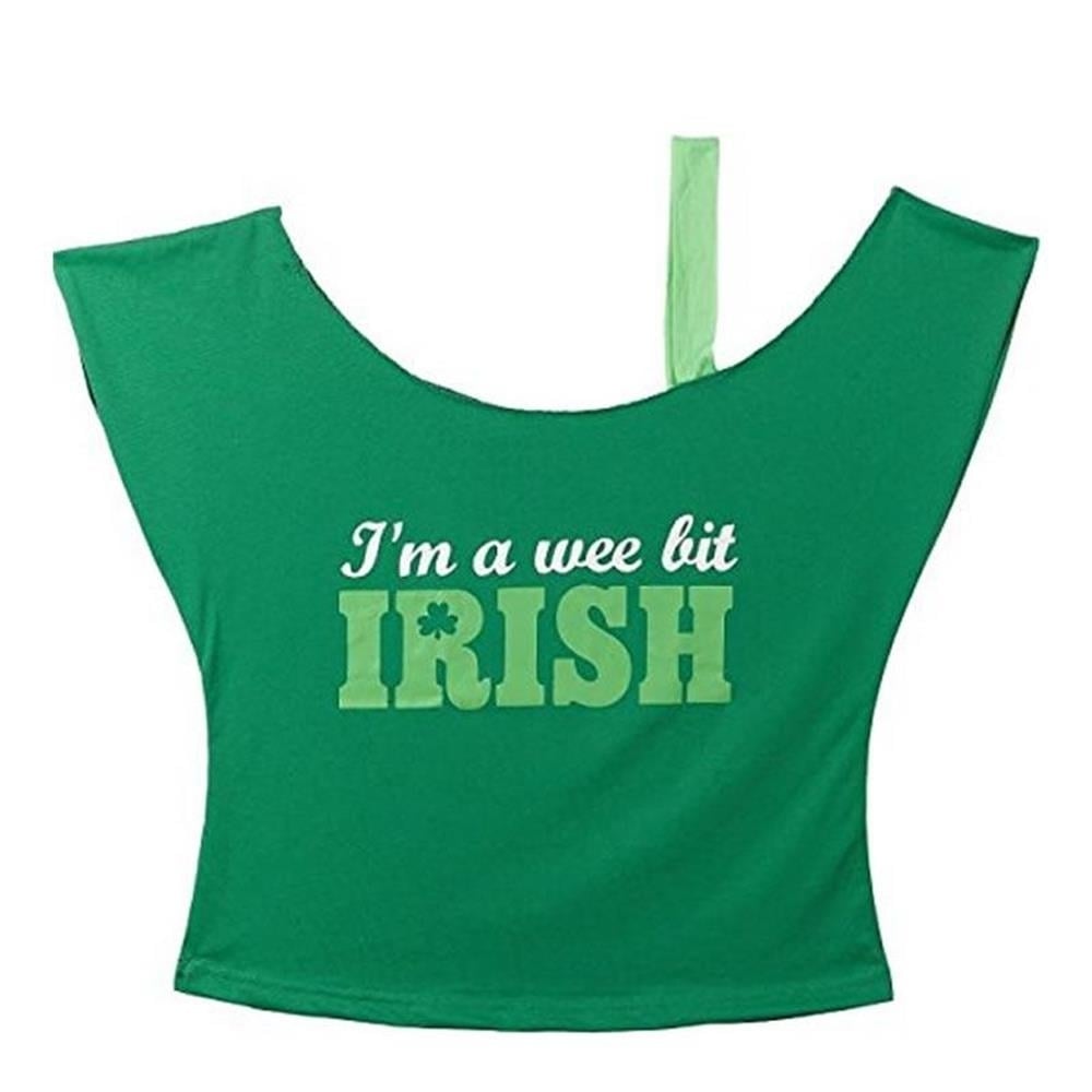 Amscan St. Patricks Day Im A Wee Bit Irish T-Shirt Green Size O/S 310023 Image 1