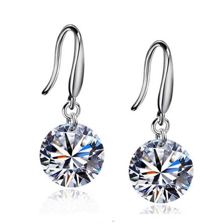 Elegant Zircon Crystal Dangle Drop Earrings For Women Jewelry Dainty Boucle Mujer Brincos Image 3