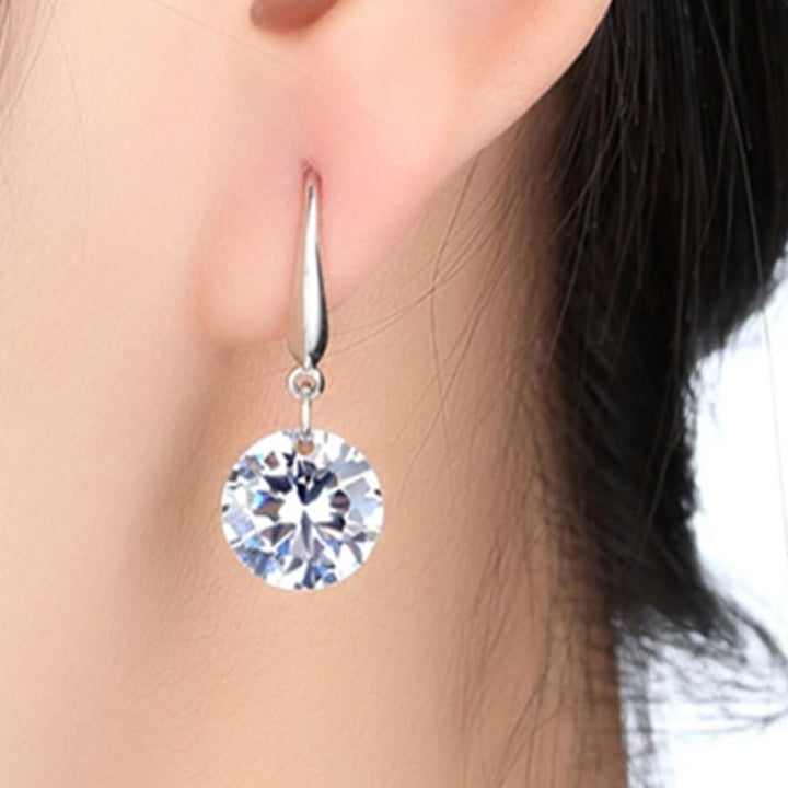 Elegant Zircon Crystal Dangle Drop Earrings For Women Jewelry Dainty Boucle Mujer Brincos Image 4