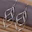 Womens 925 Sterling Silver Twist Spiral Long Drop Dangle Earrings Image 3