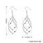 Womens 925 Sterling Silver Twist Spiral Long Drop Dangle Earrings Image 4