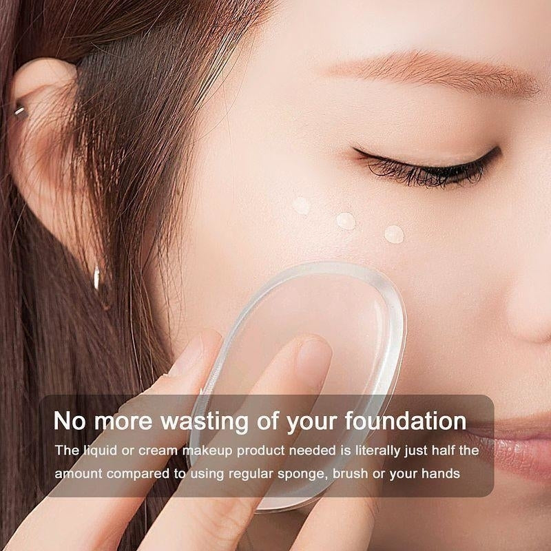 Silicone Makeup Sponge Gel Cosmetic Puff For Foundation Concealer Image 2