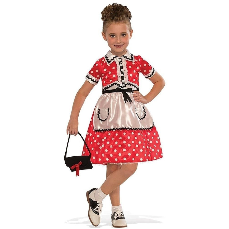 Rubies Little Lady 1950s Dress Costume Size S 4 6 Model 630955 Girls Outfit Image 1