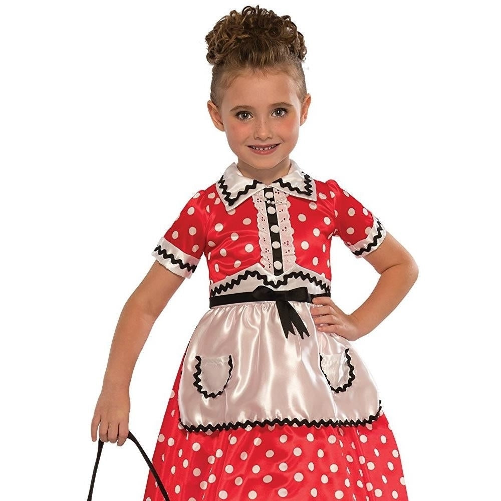 Rubies Little Lady 1950s Dress Costume Size S 4 6 Model 630955 Girls Outfit Image 2