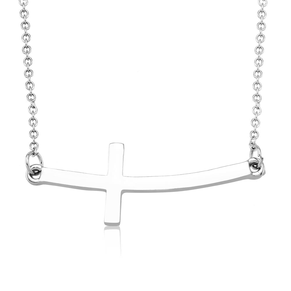 Sideways Cross Necklace Image 1