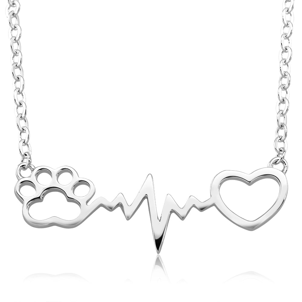 HeartBeat Paw Necklace Image 1