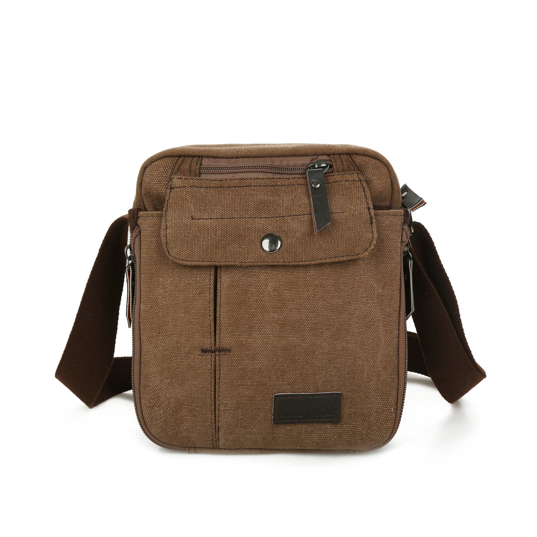 Canvas Men Bag Shoulder Messenger Mens Crossbody Bag Image 1