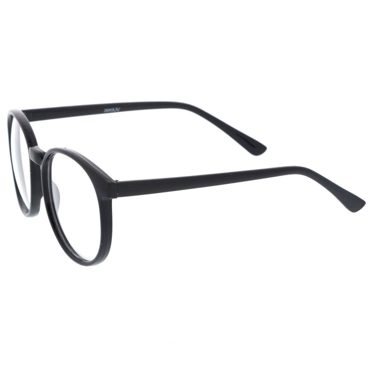 Classic P3 Horn Rimmed Clear Lens Round Eyeglasses 53mm Image 3