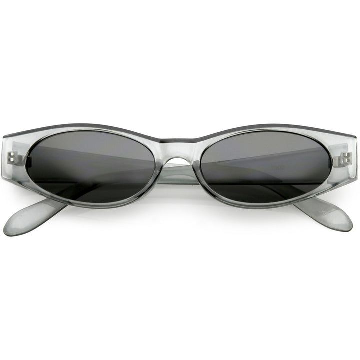Extreme Thick Oval Sunglasses Neutral Colored Lens 53mm Image 1