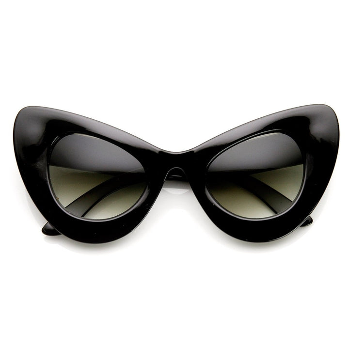High Fashion Bold Oversized Womens Cat Eye Sunglasses Image 1