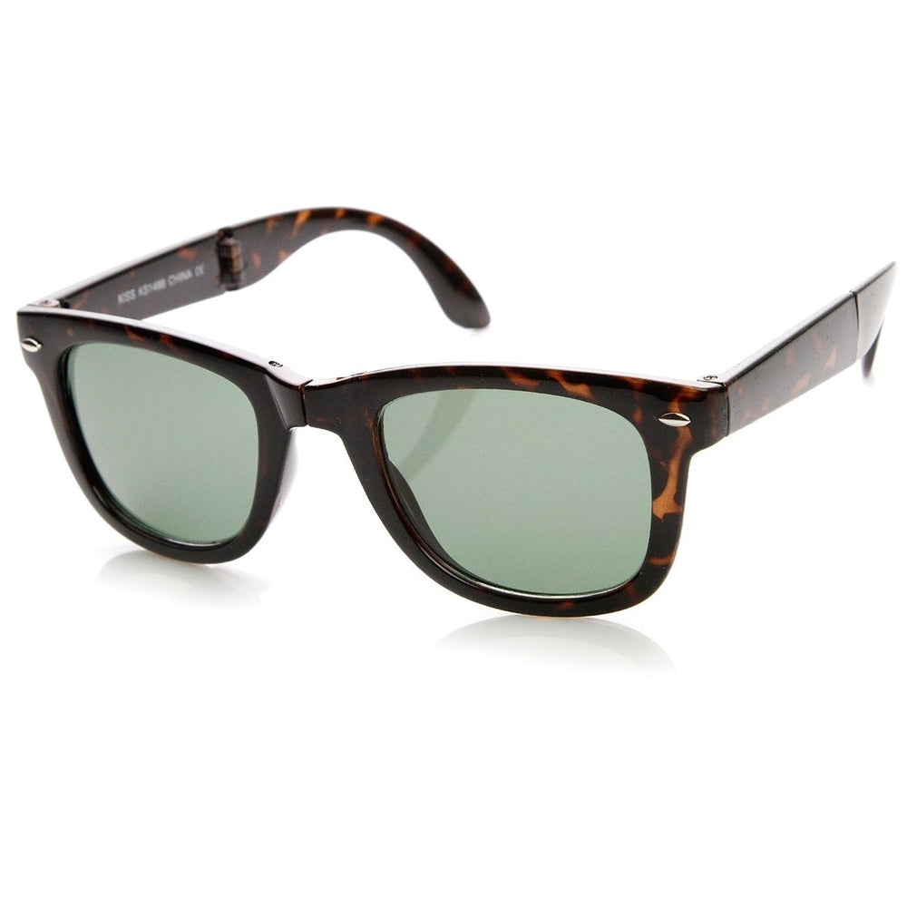Limited Edition Folding Pocket Horn Rimmed Sunglasses + Case Image 2