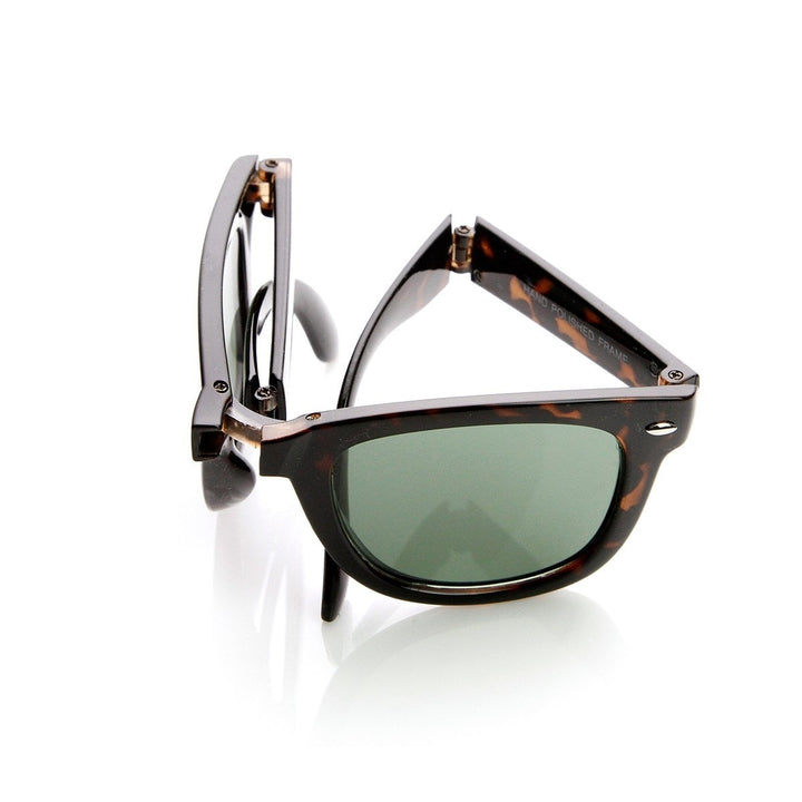 Limited Edition Folding Pocket Horn Rimmed Sunglasses + Case Image 4
