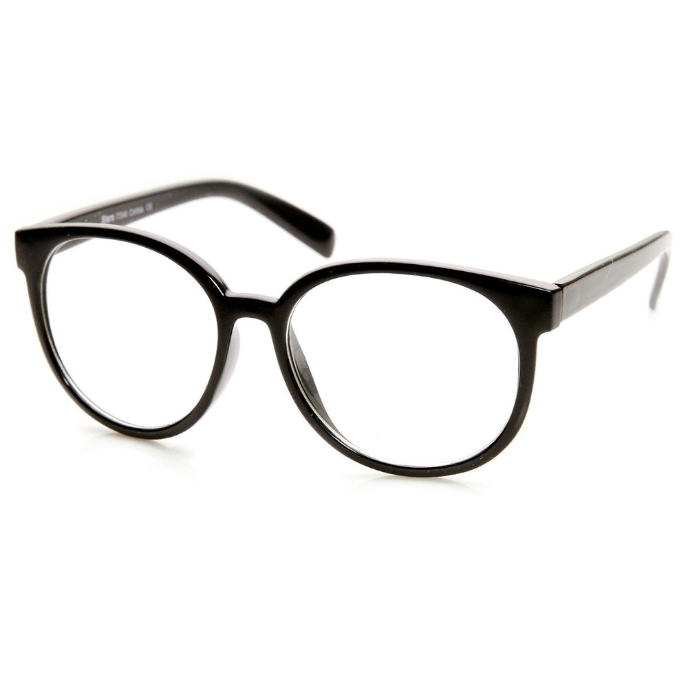 Retro Fashion Oversized P3 1980s Style Frame Clear Lens Glasses Image 2