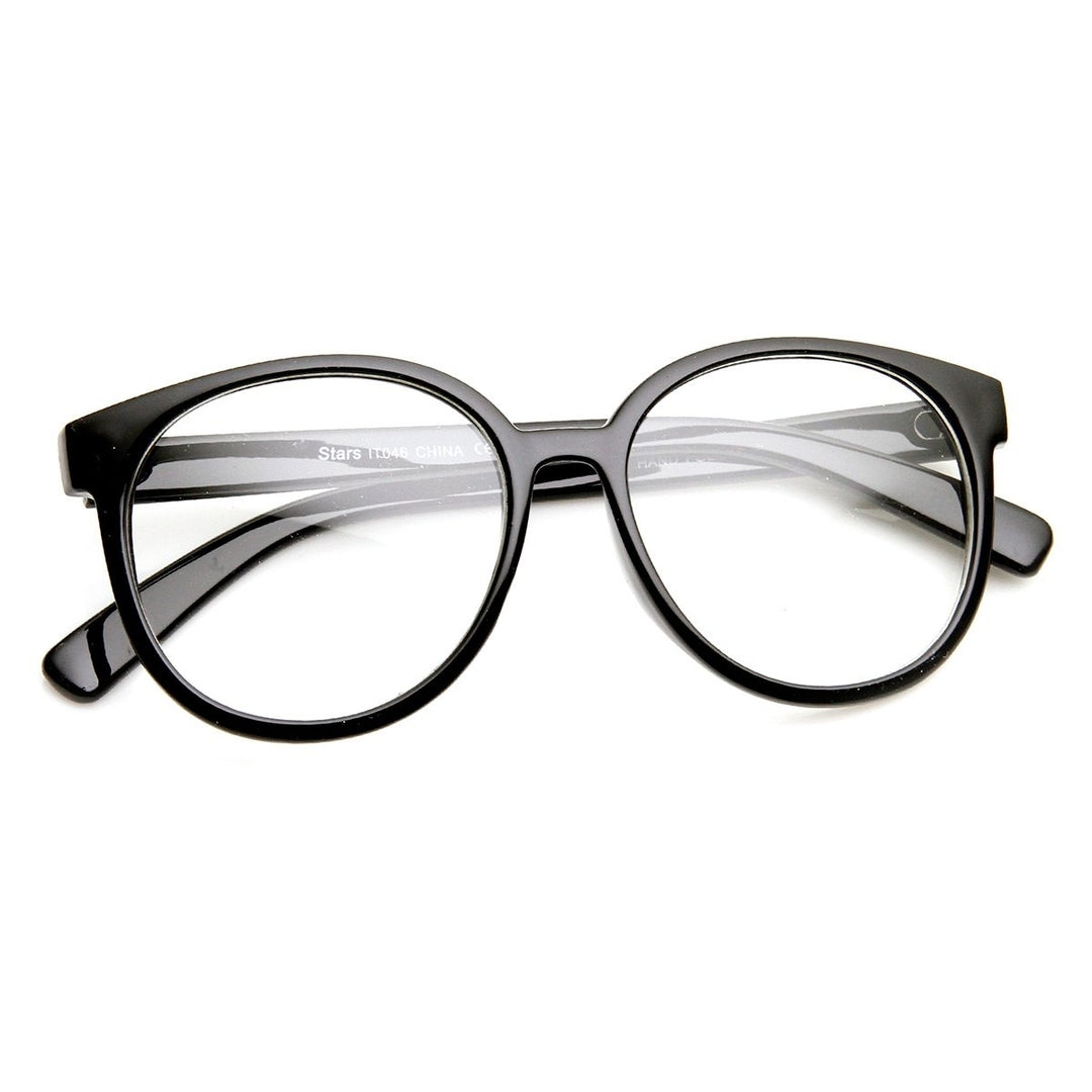 Retro Fashion Oversized P3 1980s Style Frame Clear Lens Glasses Image 4