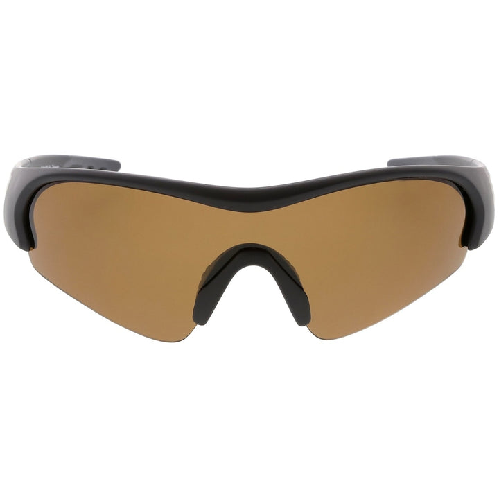 TR-90 Polarized Sports Sunglasses Semi-Rimless Wrap 72mm Lens UV Protection Image 2