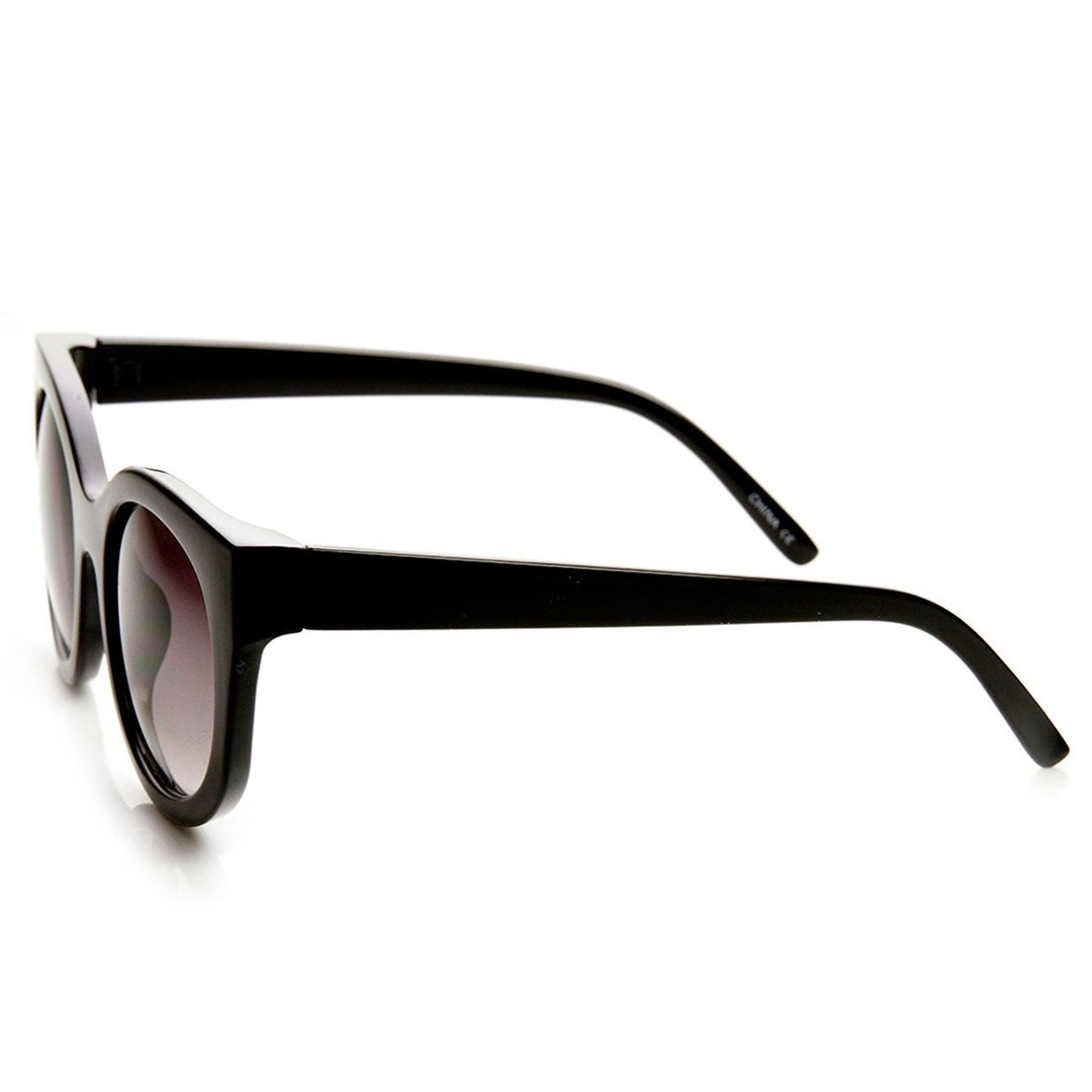 Womens Retro Fashion Bold High Temple Cat Eye Sunglasses Image 3