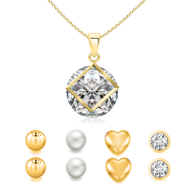 Set of 5 Swarovski Crystal Necklace and Earring Set Image 2