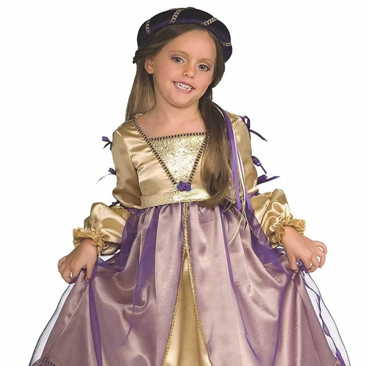 Rubies Little Princess Juliet Costume Girls Size S 4-6 Renaissance Themed Image 2