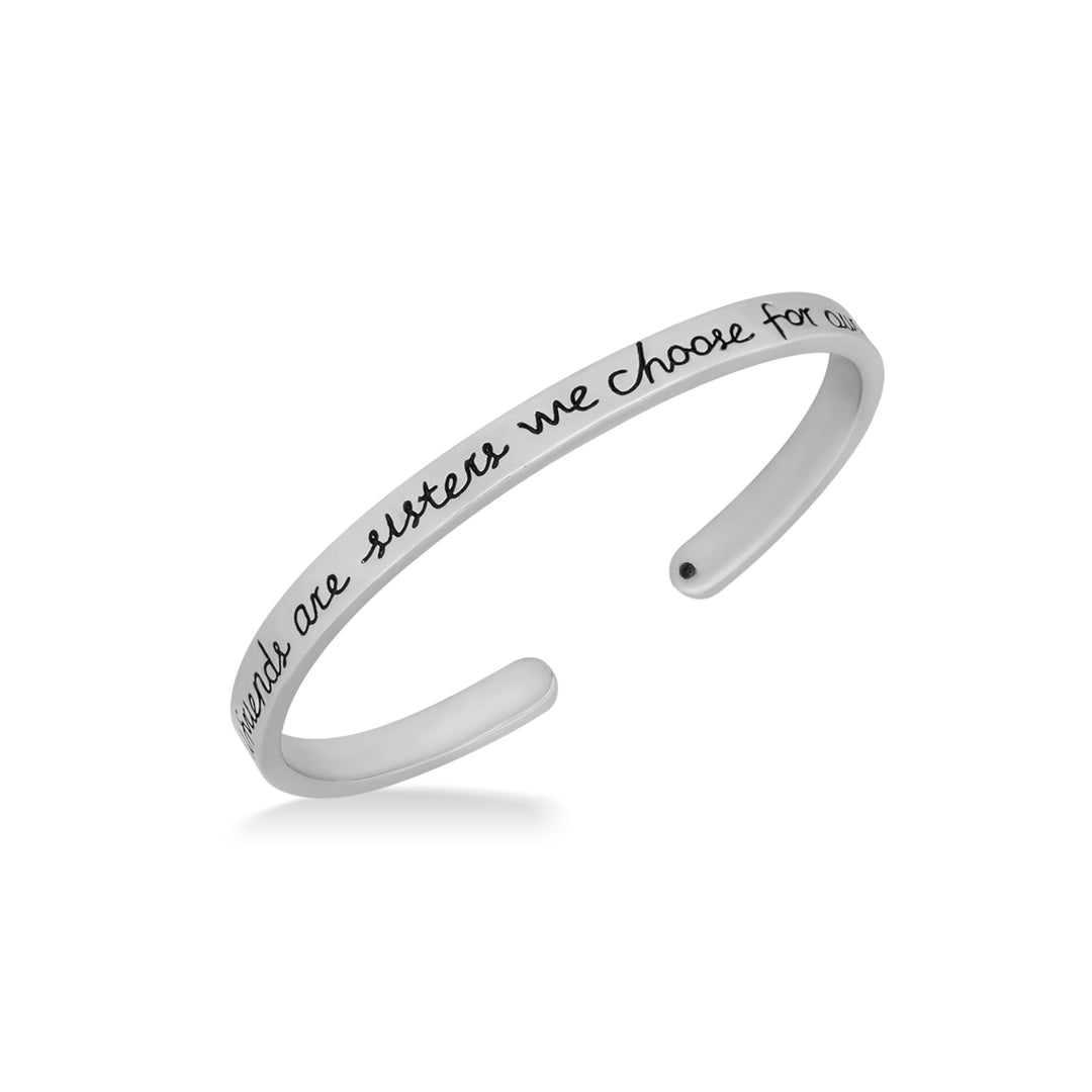 Girlfriends Are Sisters We Choose For Ourselves Cuff Bracelet Image 3