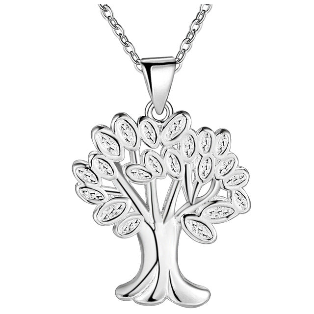 Sterling Silver Tree of life Silver Pendant Necklace Tree Image 1
