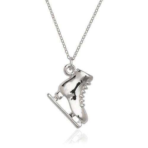 Silver Filled High Polish Finsh  SKATECharm And Chain Image 1
