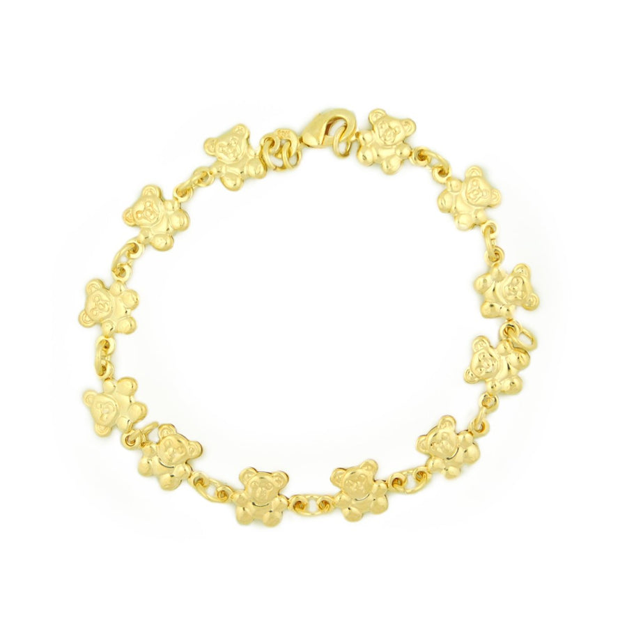 14k Gold Filled Teddy Bracelet 7.5 " Image 1